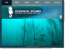 Tablet Screenshot of oceanusscuba.com